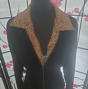 Vintage Leopard Print Jacket
